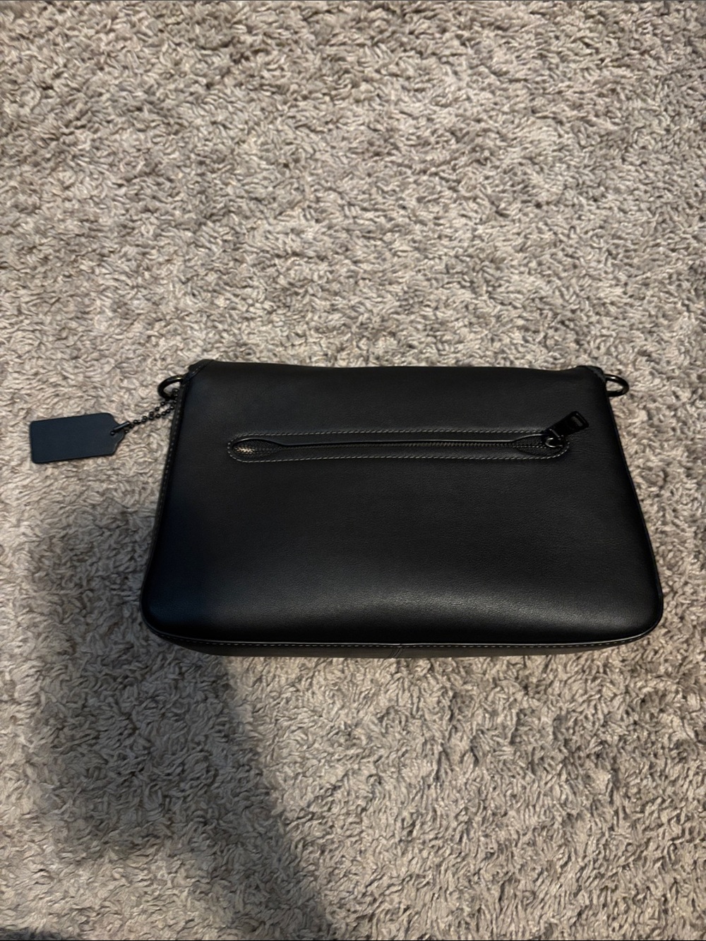 Coach Black Soft Tabby Leather Crossbody with Signature C Hardware - Picture 7 of 9